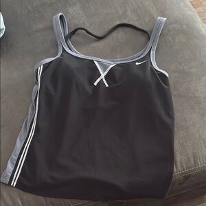 Nike Black and Gray Athletic Tank